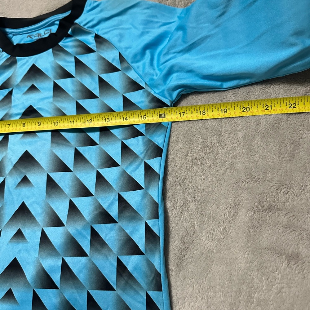 Blue Geometric goal keeper long sleeve jersey - Picture 7 of 16